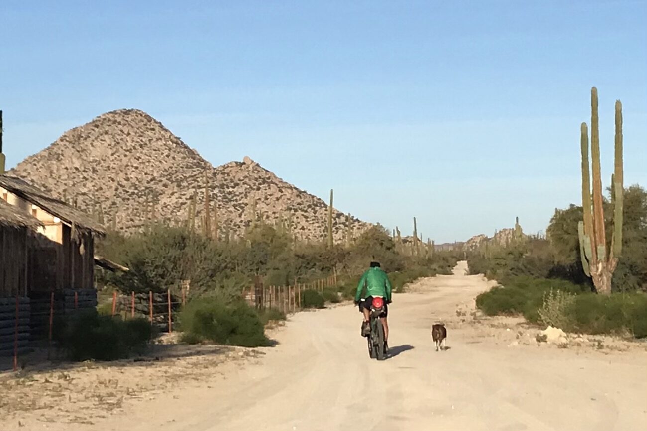 The ranch dog insisted on following us – we had to do the tough love to send him homewards