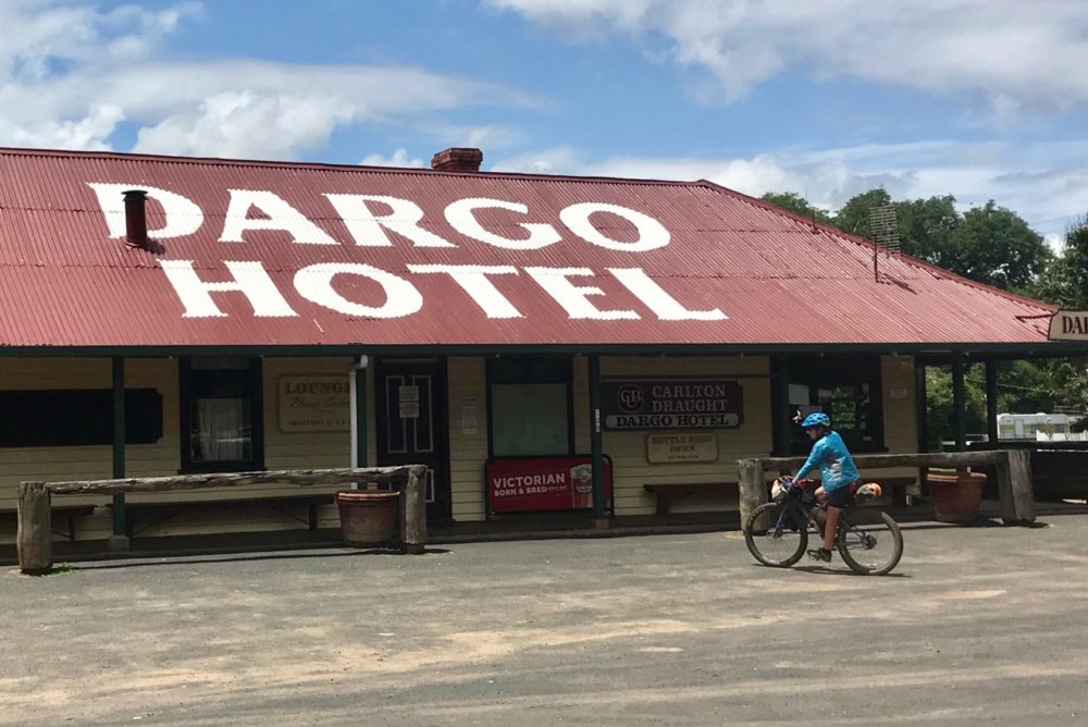 Rolling into the wee town of Dargo