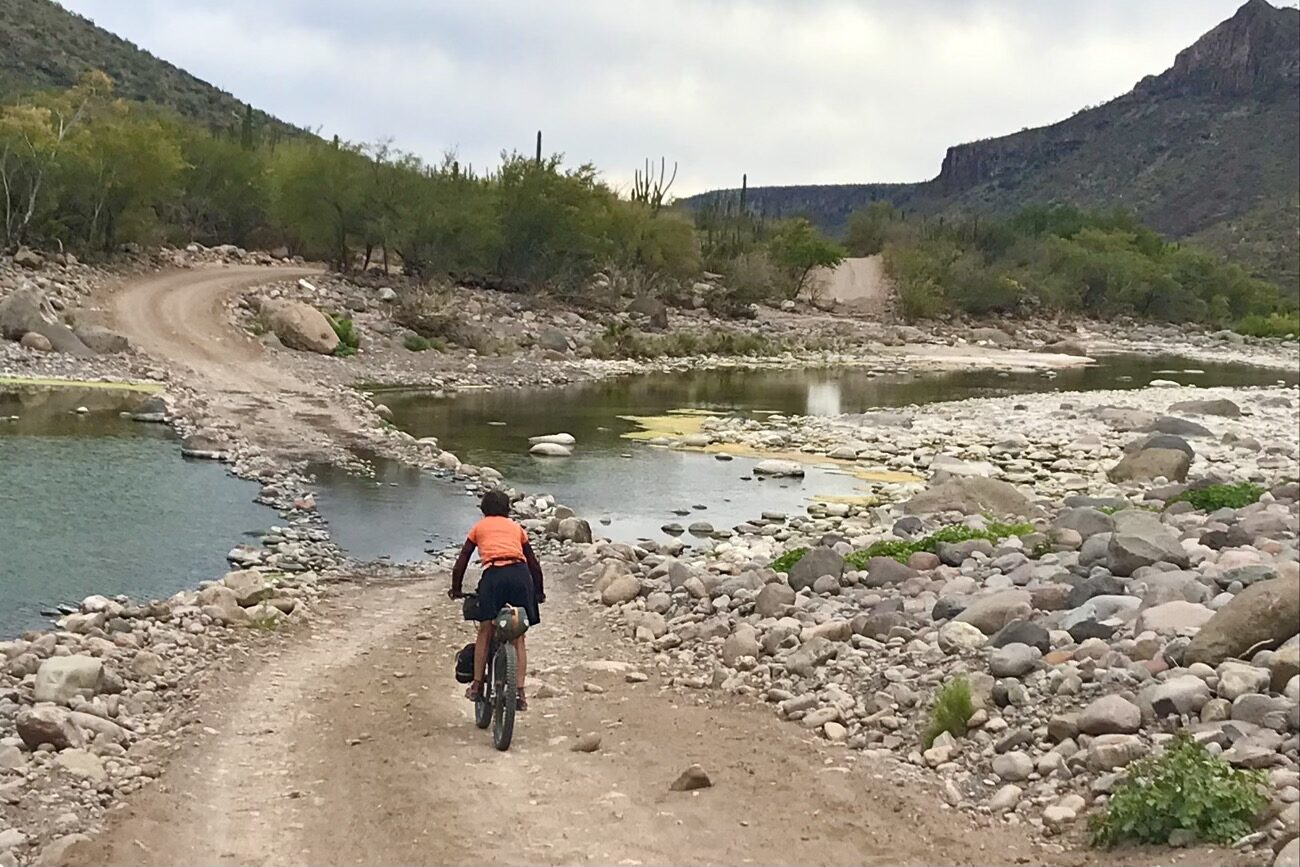 It was a day of river crossings – most rideable, some deep