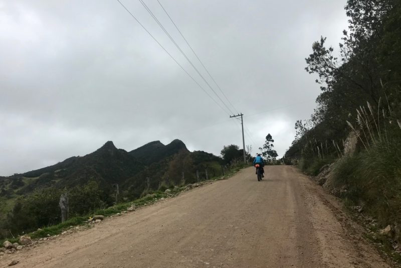 Second day in Equador I realised I was not getting my bottom gear (cable issue). Problem is now sorted and the steep hills are a lot easier