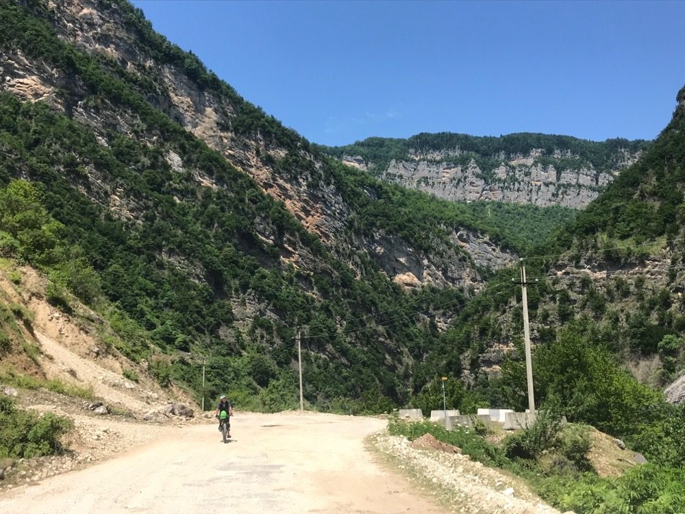 But it was a scenic ride along the Tschenistkali river gorge