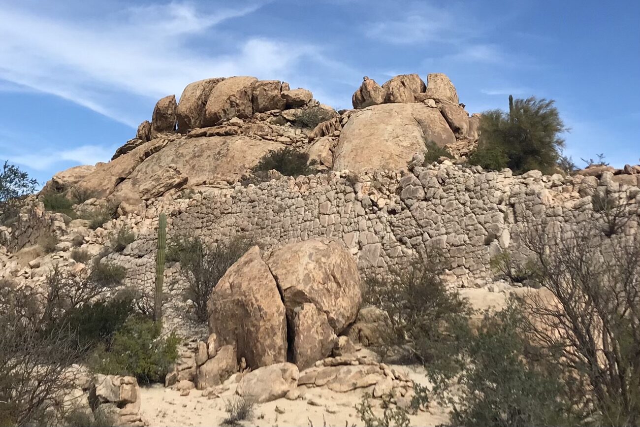 Bizarre granite formations, we thought it was a man made wall but figuring it is natural