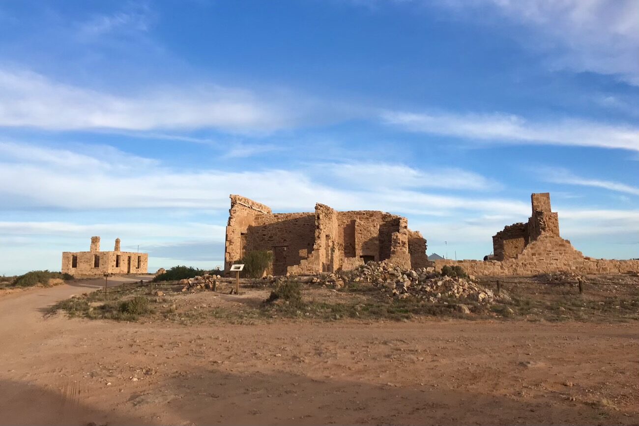 Farina’s ruins being lovingly restored by the grey nomad volunteer brigade