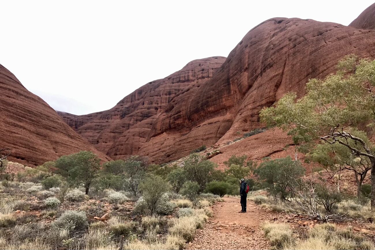 Now in the Kata Tjuta formation on The Valley of the Winds walk