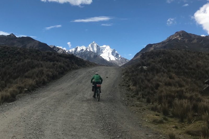 Rana-Pico Sur (5500m) following our progress
