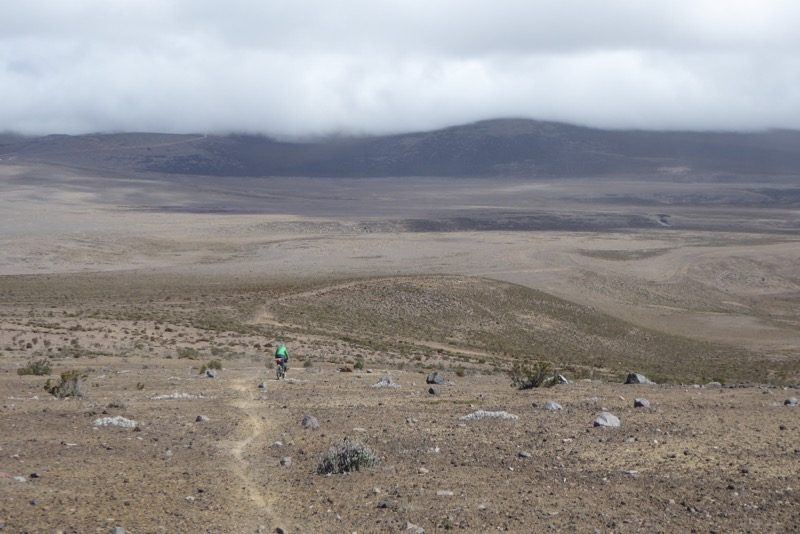 The lower flanks of Chimborazo are very arid