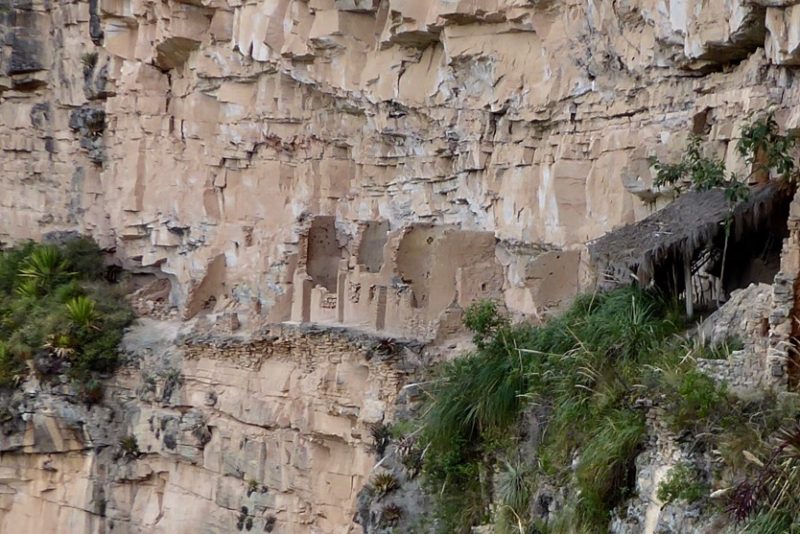 And zoomed in on the most exposed cliff dwellings