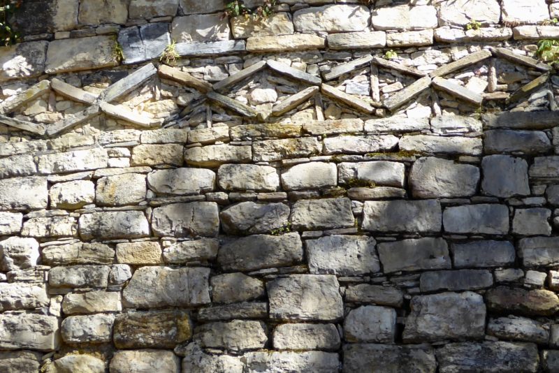 Decorative stone work on the stone structures showed not just function was important