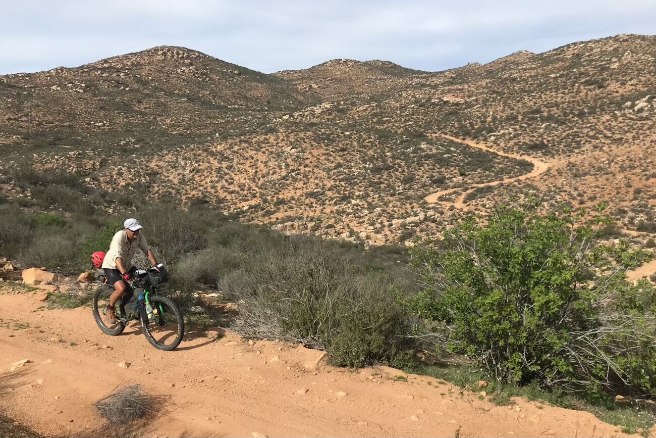 Looking back on the trail just ridden