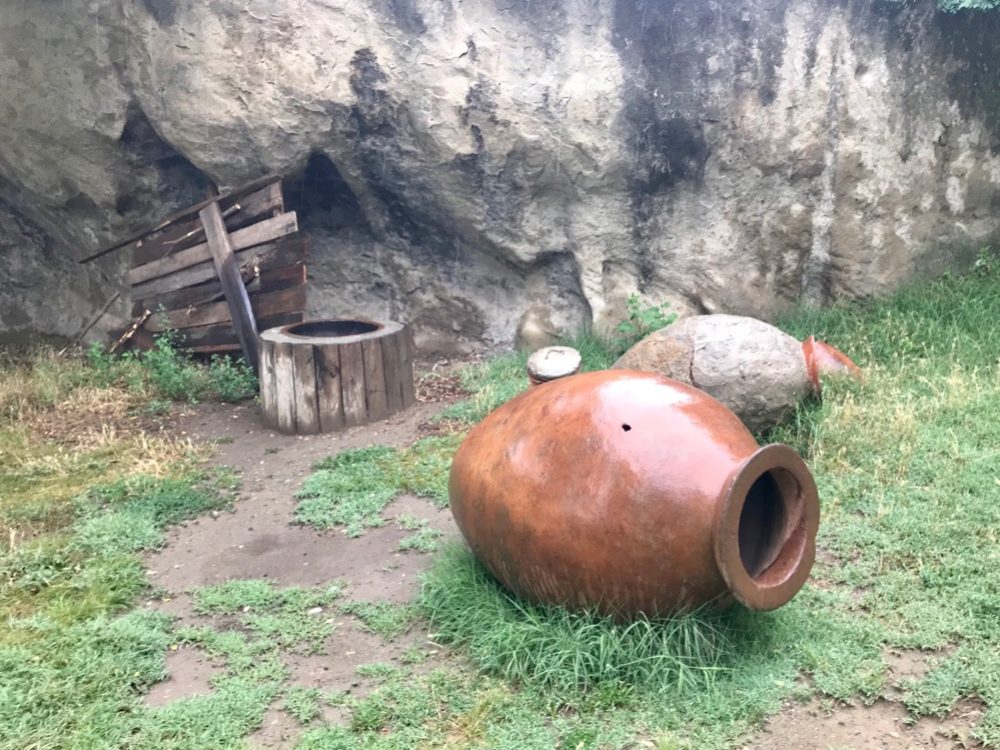 Wine making and storage was a feature. These large urns were lying about outside the ‘town’