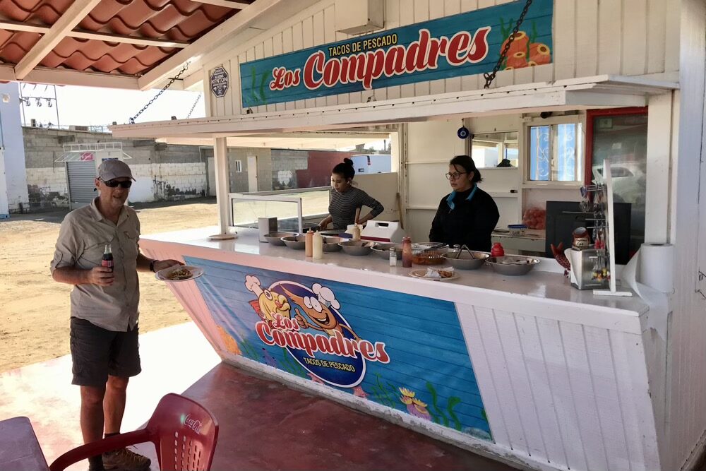 A fantastic fish taco stand close to the hotel
