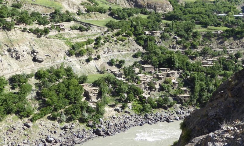 Looking down on an Afghanistan village