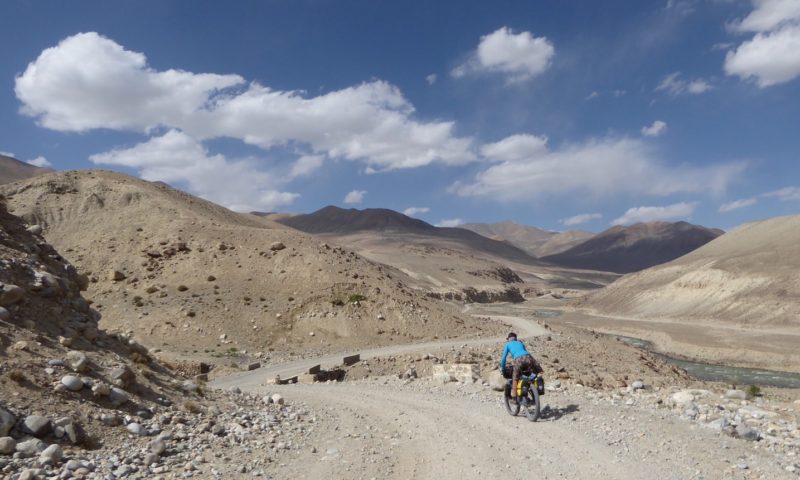Following up the diminishing Pamir river