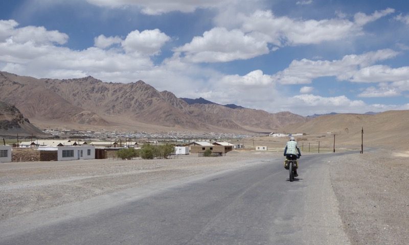 Cruising into the larger town of Murghab