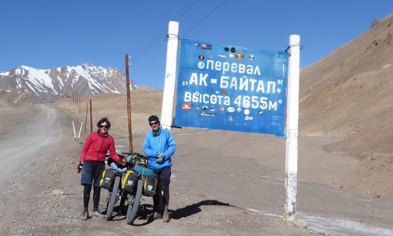 Usually these signs are at the top of the pass, this one was before the final steep 4km