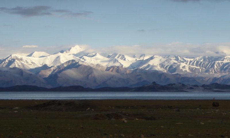 View across Kara Kul and the Pamir Mtns