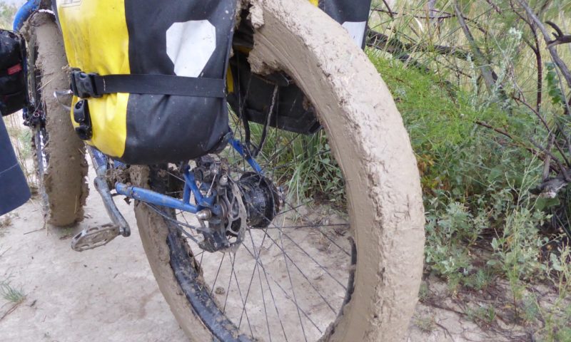 It got worse…but too  wet to take a photo of the mud ball under  my seat