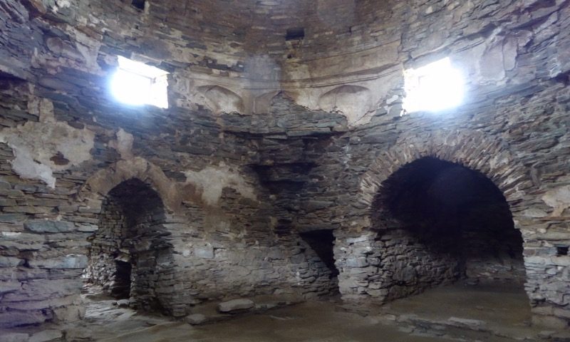 Inside the main hall.all the light came from small light wells