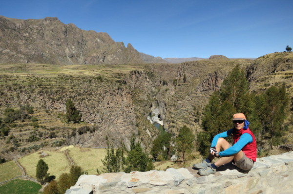 A stunning view of one of the Colca river gorges