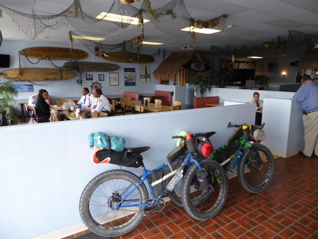 12 hours drive from the ocean but we enjoyed great subs in the Surf Shack – also a popular choice for the town constabulary