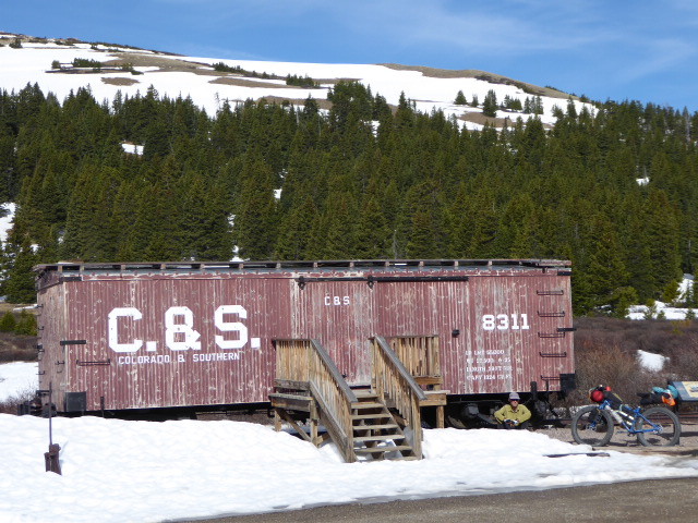 An old railway wagon at the top of Boreas Pass (11,480′)