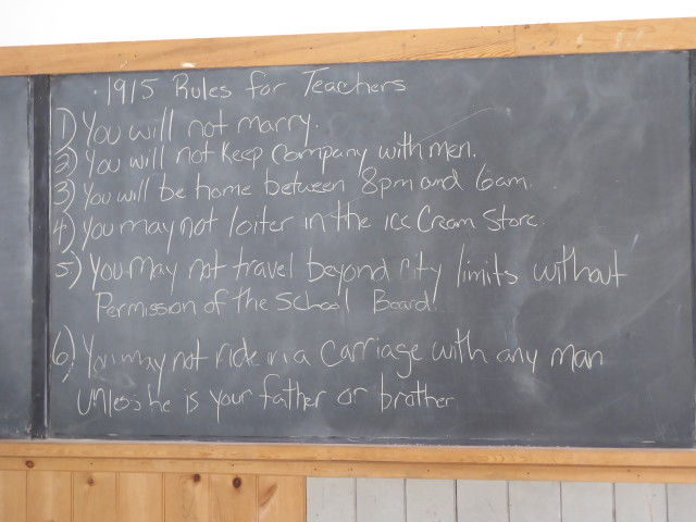 Rules for single female teachers in the early 1900’s