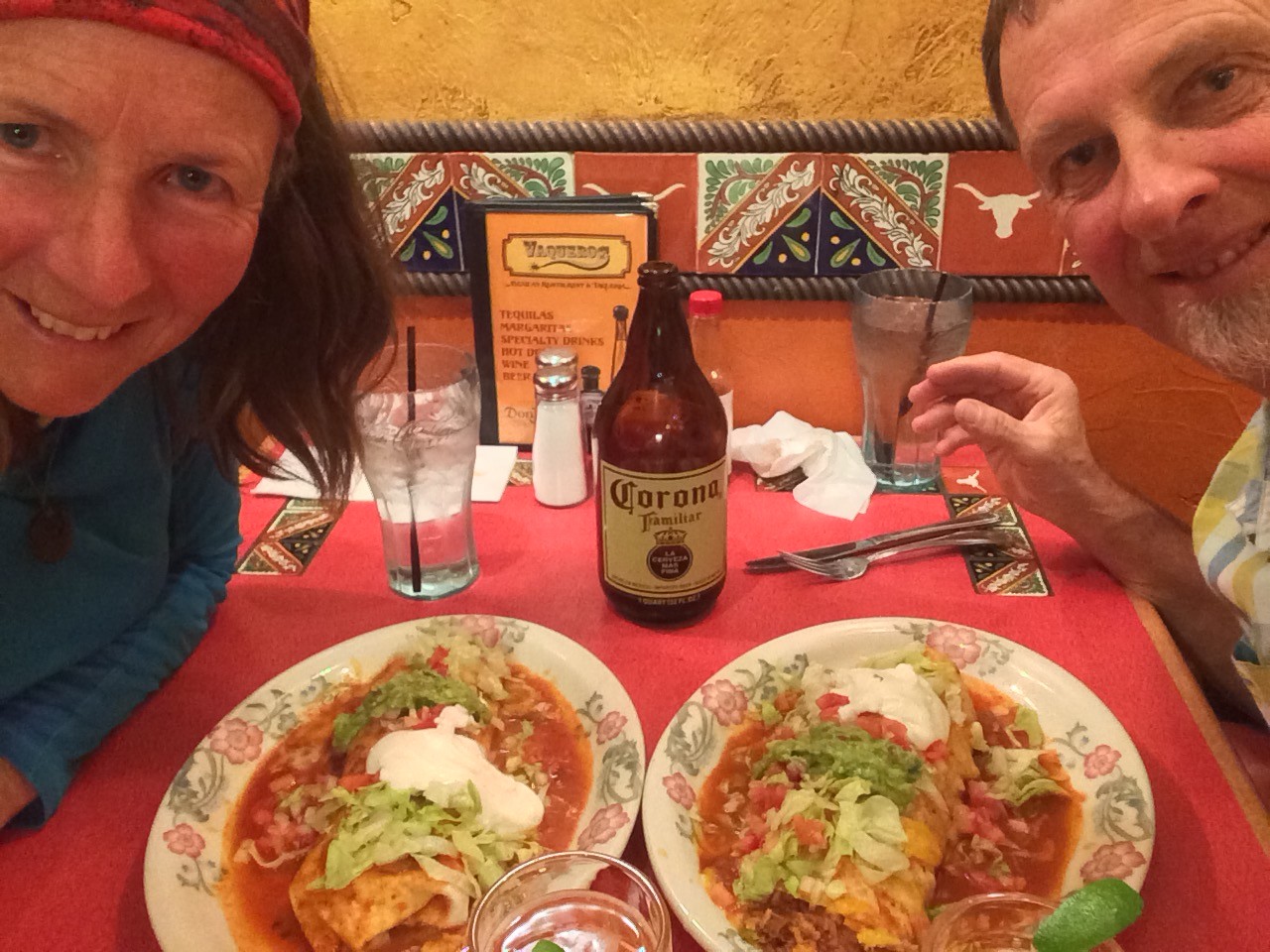 Enjoying recommended Mexican in Steamboat Springs