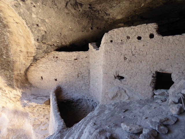 There are 6 or so caves which they think 60 Mongollon Indians inhabited for a few generations