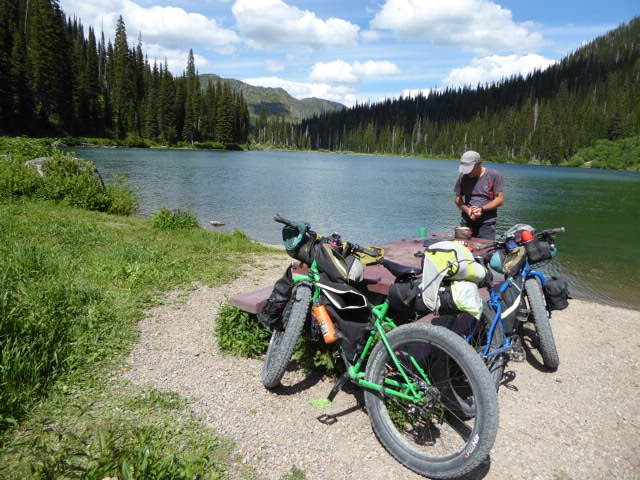 Resting at Red Meadow Lake